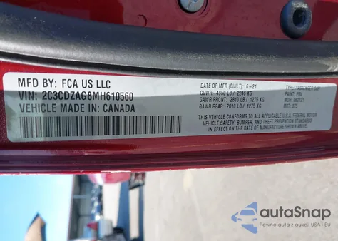 2021 Dodge Challenger Sxt from USA, damaged, VIN 2C3CDZAG8MH610560